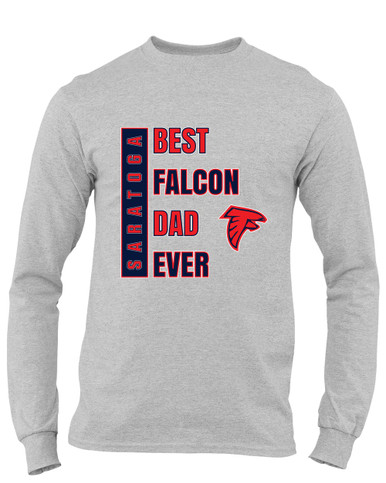 Saratoga Falcons Best Falcon Dad Men's LS T-Shirt