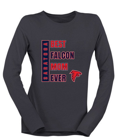 Saratoga Falcons Best Falcon Mom Women's LS T-Shirt
