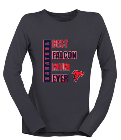 Saratoga Falcons Best Falcon Mom Women's Premium LS T-Shirt