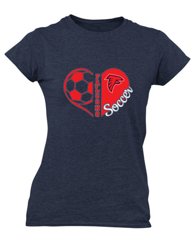 Saratoga Falcons Heart Soccer Women's SS T-Shirt