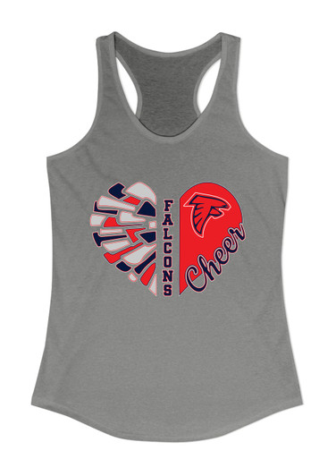 Saratoga Falcons Heart Cheer Women's Tank Top