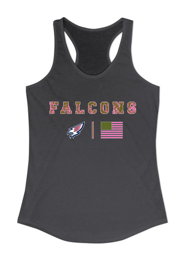Tompkins Falcons Pink Camo Flag Women's Tank Top