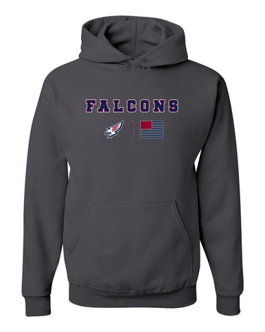 Tompkins Falcons Team Colors Flag Men's Premium Hoodie