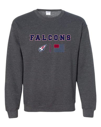 Tompkins Falcons Team Colors Flag Men's Sweatshirt