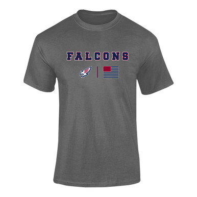 Tompkins Falcons Team Colors Flag Men's Premium SS T-Shirt