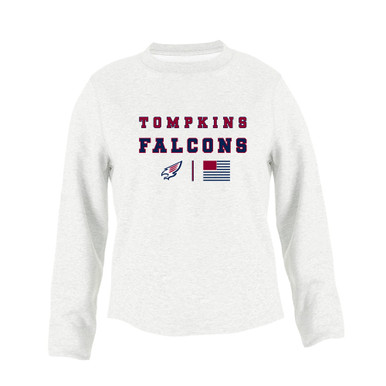 Tompkins Falcons Spirit Flag Women's Sweatshirt