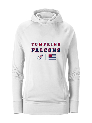 Tompkins Falcons Spirit Flag Women's Hoodie
