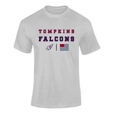 Tompkins Falcons Spirit Flag Men's Premium SS T-Shirt
