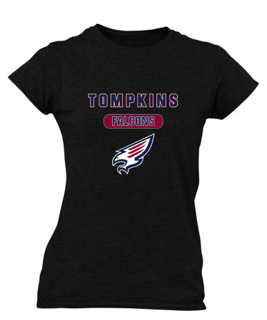 Tompkins Falcons Mascot #3 Women's SS T-Shirt