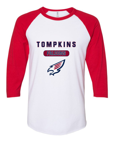 Tompkins Falcons Mascot #3 Men's Baseball T-Shirt