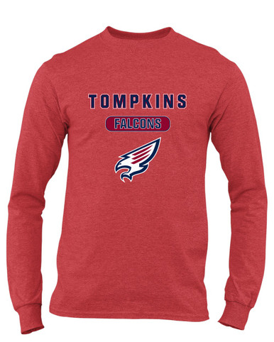 Tompkins Falcons Mascot #3 Men's Premium LS T-Shirt