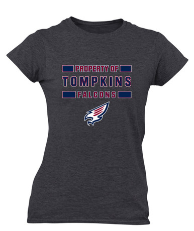 Tompkins Falcons Property Of Women's Premium SS T-Shirt