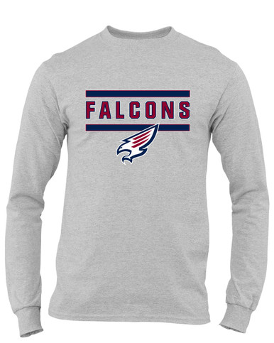 Tompkins Falcons Mascot #5 Men's LS T-Shirt