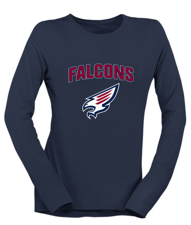 Tompkins Falcons Mascot #6 Women's LS T-Shirt