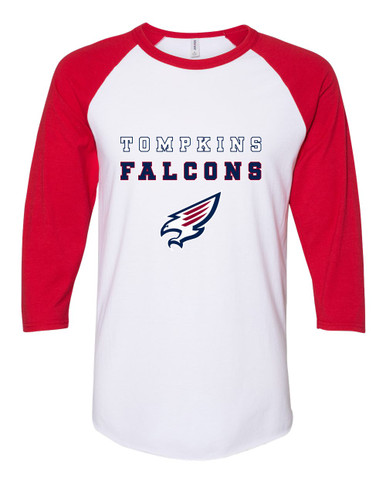 Tompkins Falcons Spirit Women's Baseball T-Shirt