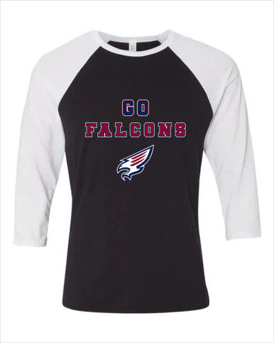 Tompkins Falcons Go Team Women's Baseball T-Shirt