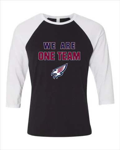 Tompkins Falcons We Are One Team Men's Baseball T-Shirt