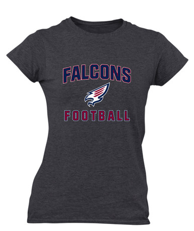 Tompkins Falcons Football #1 Women's Premium SS T-Shirt