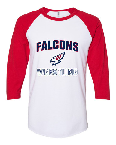 Tompkins Falcons Wrestling Women's Baseball T-Shirt