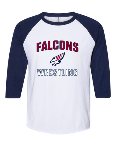 Tompkins Falcons Wrestling Men's Baseball T-Shirt