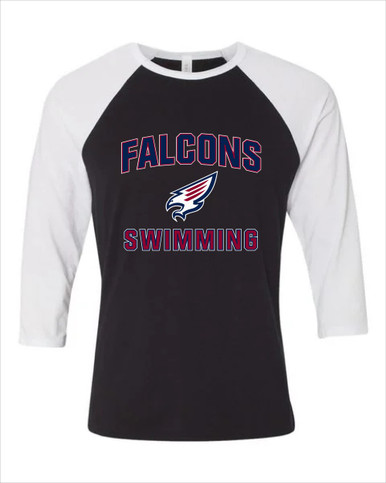 Tompkins Falcons Swimming Women's Baseball T-Shirt