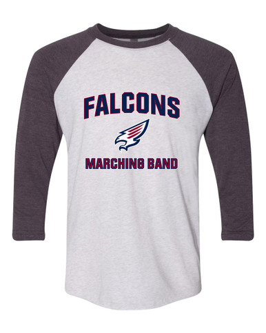 Tompkins Falcons Marching Band Women's Baseball T-Shirt