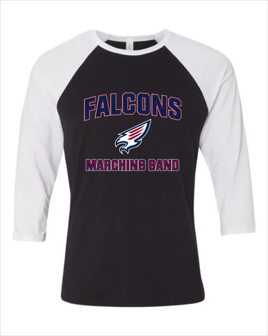 Tompkins Falcons Marching Band Men's Baseball T-Shirt