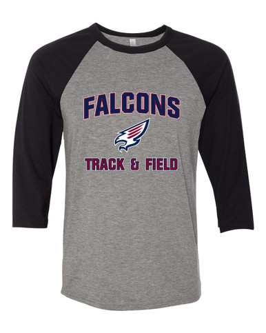 Tompkins Falcons Track & Field Women's Baseball T-Shirt