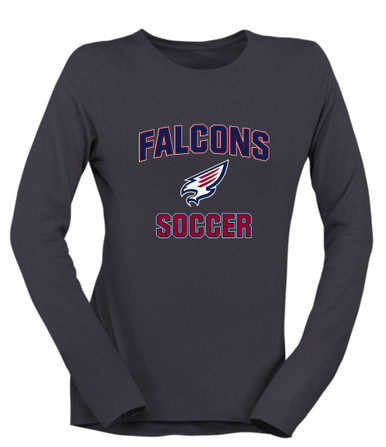 Tompkins Falcons Soccer #1 Women's Premium LS T-Shirt