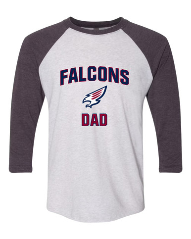Tompkins Falcons Dad Men's Baseball T-Shirt