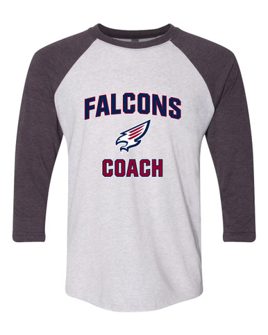 Tompkins Falcons Coach Women's Baseball T-Shirt