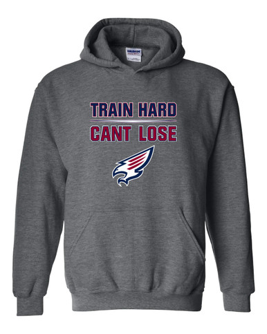 Tompkins Falcons Train Hard, Can't Lose Men's Hoodie
