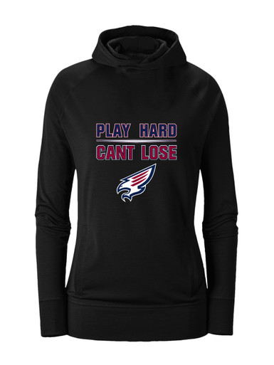 Tompkins Falcons Play Hard, Can't Lose Women's Hoodie