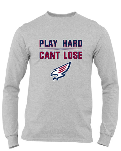 Tompkins Falcons Play Hard, Can't Lose Men's LS T-Shirt