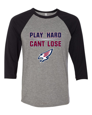 Tompkins Falcons Play Hard, Can't Lose Men's Baseball T-Shirt
