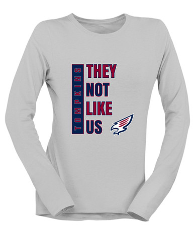 Tompkins Falcons They Not Like Us #1 Women's LS T-Shirt