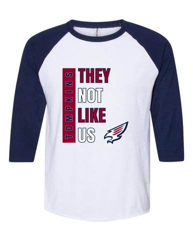 Tompkins Falcons They Not Like Us #1 Men's Baseball T-Shirt