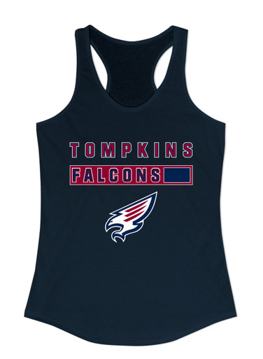 Tompkins Falcons Mascot #7 Women's Tank Top