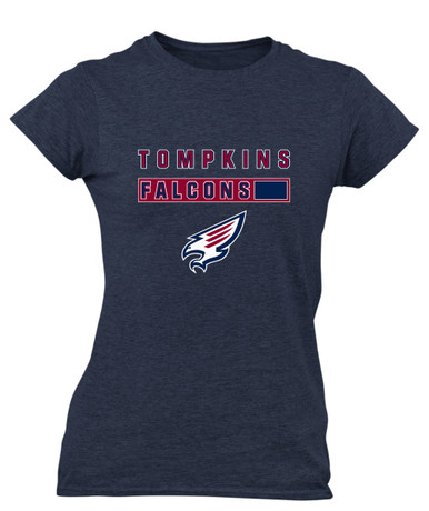 Tompkins Falcons Mascot #7 Women's SS T-Shirt