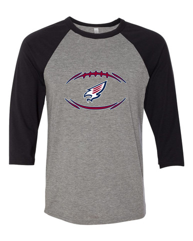 Tompkins Falcons Football #3 Men's Baseball T-Shirt