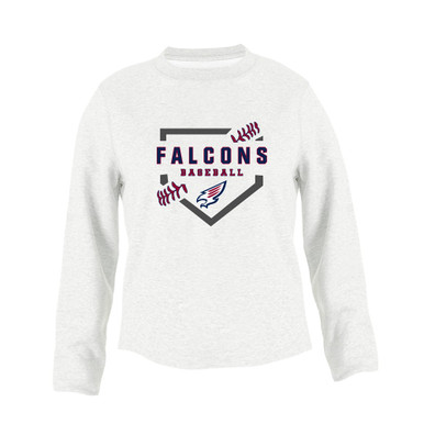 Tompkins Falcons Baseball #2 Women's Sweatshirt