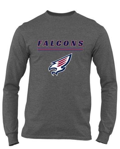 Tompkins Falcons Mascot #8 Men's LS T-Shirt