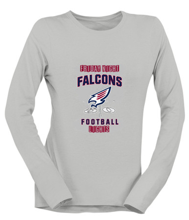 Tompkins Falcons Football #6 Women's Premium LS T-Shirt