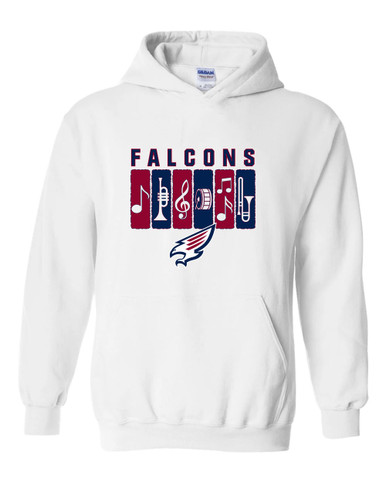 Tompkins Falcons Band # 2 Men's Hoodie