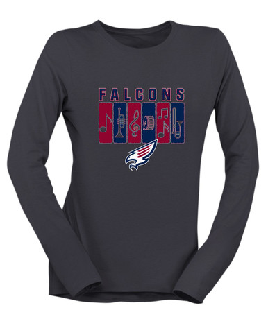Tompkins Falcons Band # 2 Women's Premium LS T-Shirt