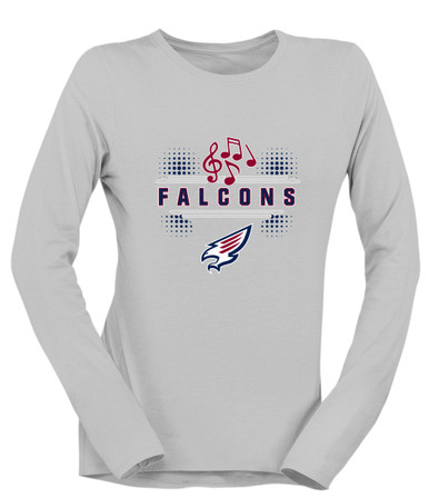 Tompkins Falcons Band # 3 Women's LS T-Shirt