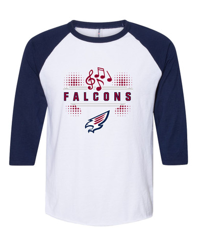 Tompkins Falcons Band # 3 Men's Baseball T-Shirt