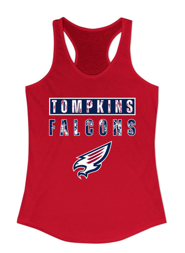 Tompkins Falcons Mascot #9 Women's Tank Top