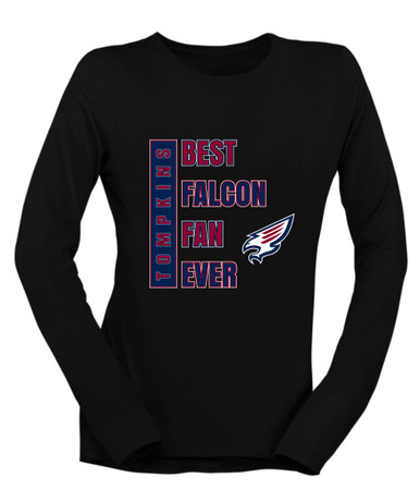 Tompkins Falcons Best Falcon Fan Women's LS T-Shirt