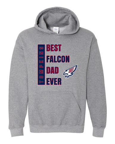 Tompkins Falcons Best Falcon Dad Men's Hoodie